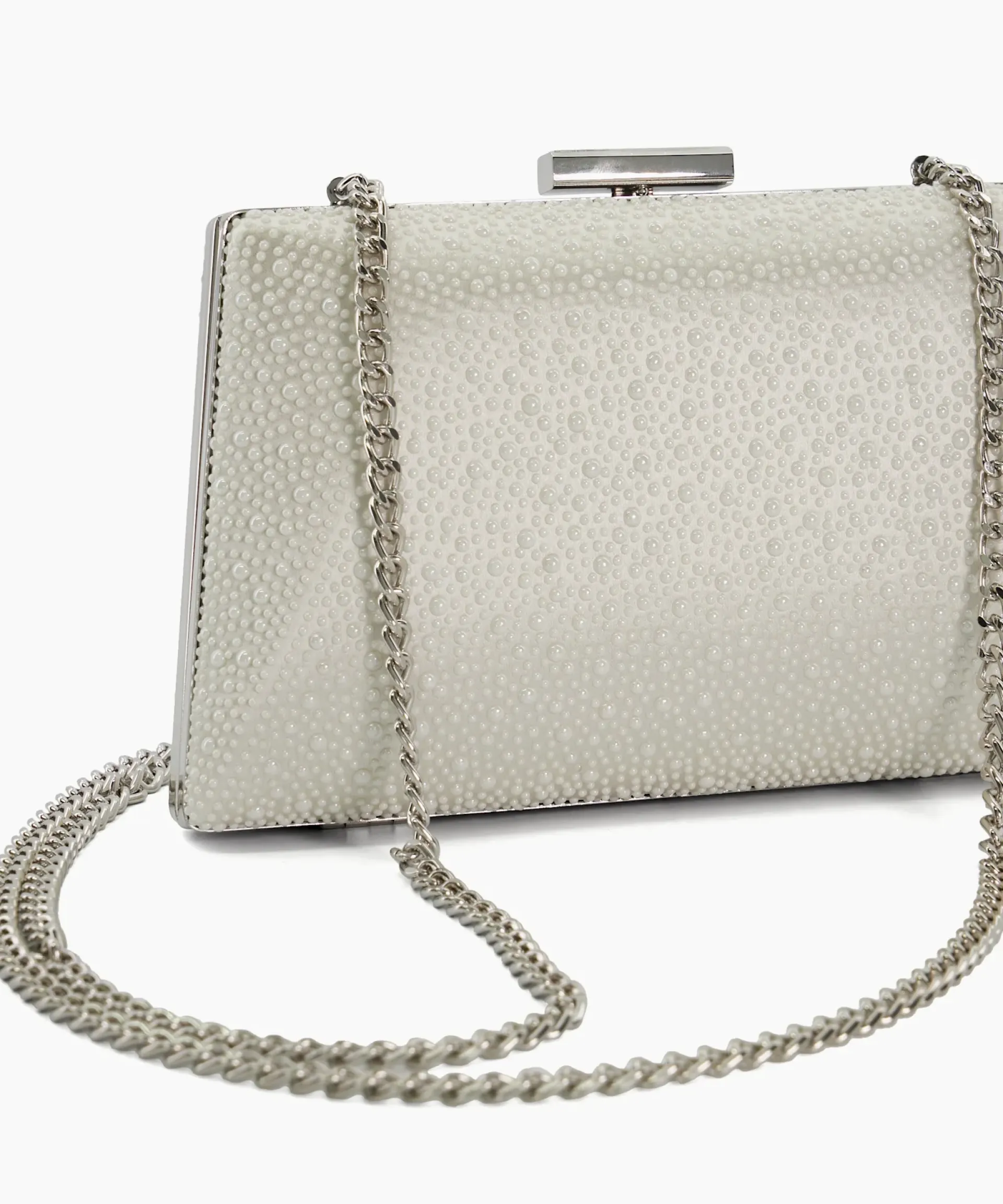 Dune London Clutch Bags>Because - Ivory White