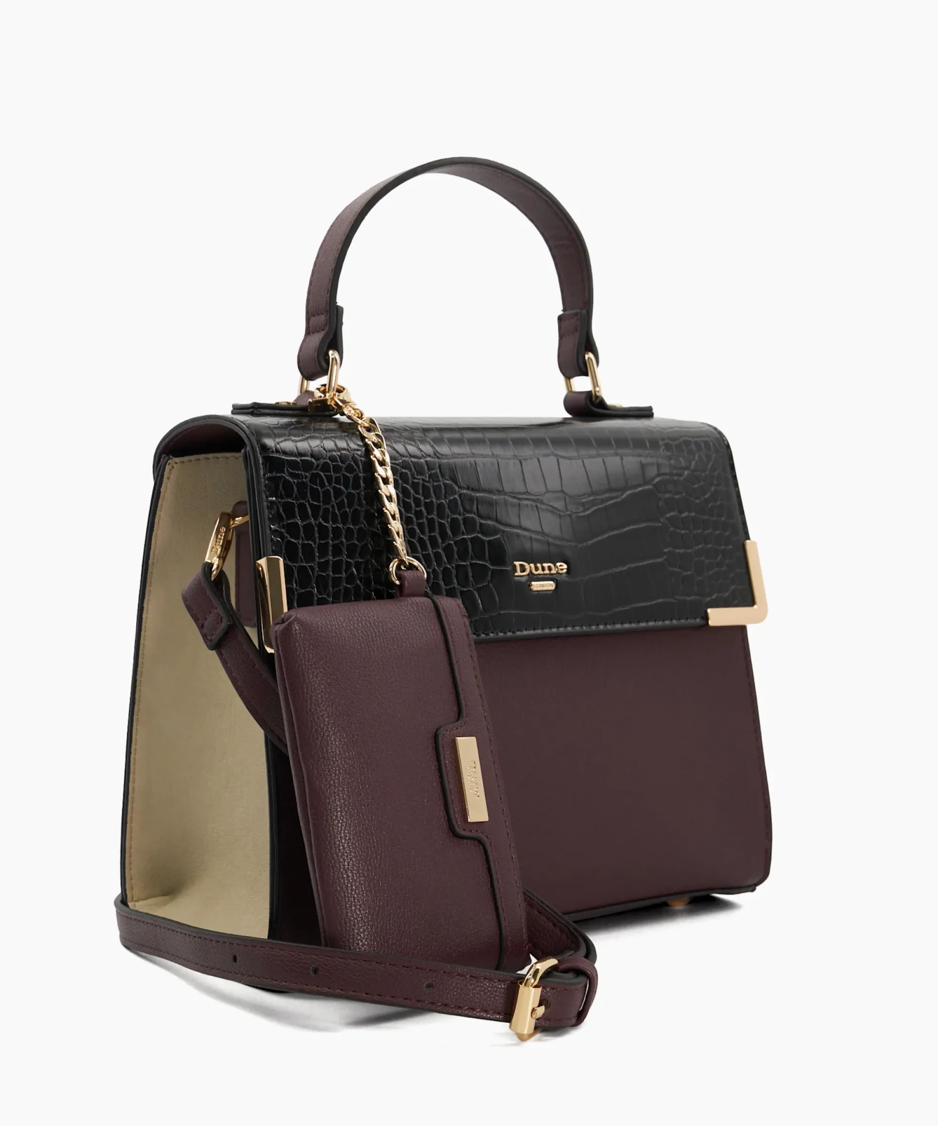 Dune London Handbags>Dinidhano - Berry Red
