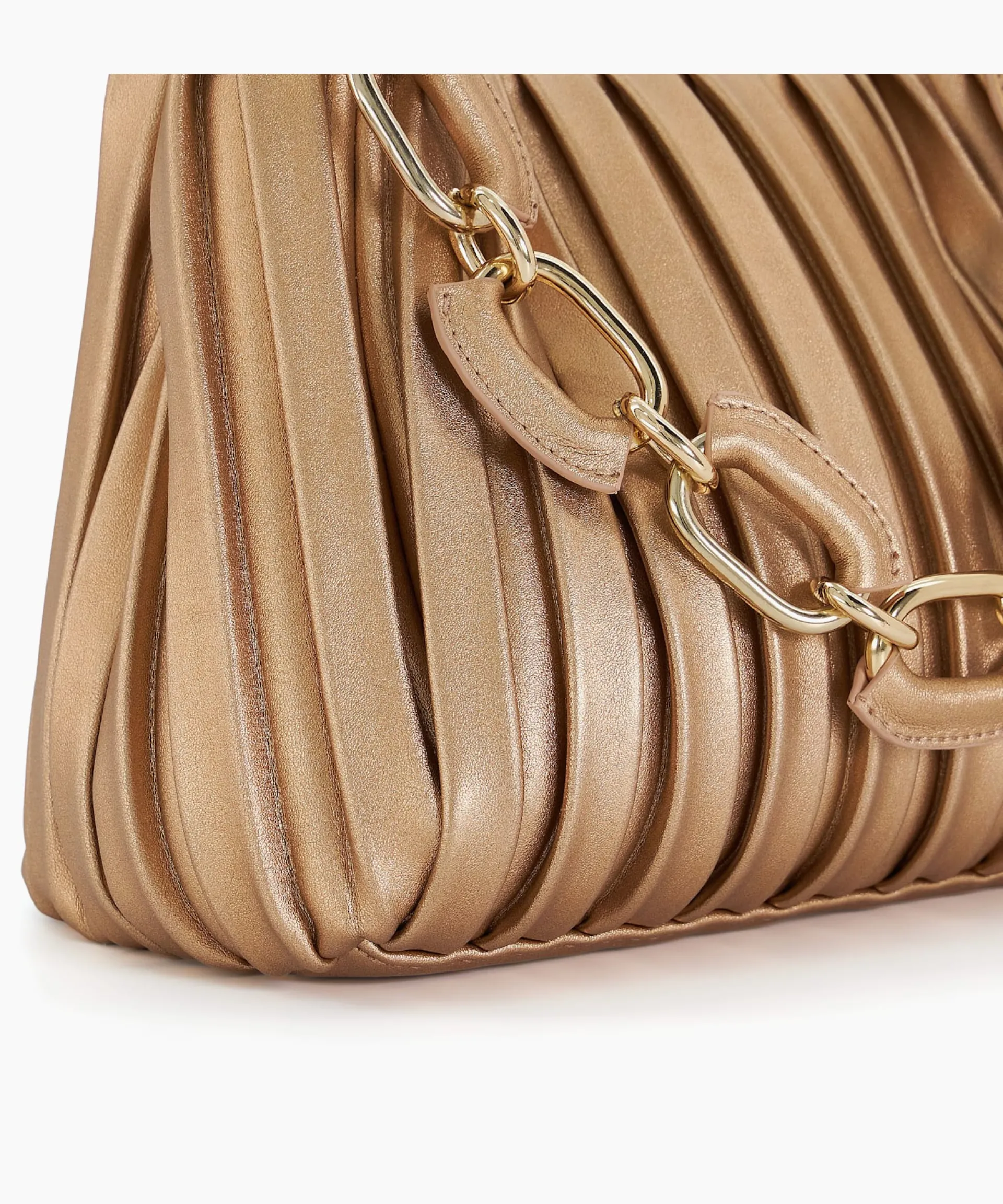 Dune London Handbags>Dinidominie - Rose Gold Metallic