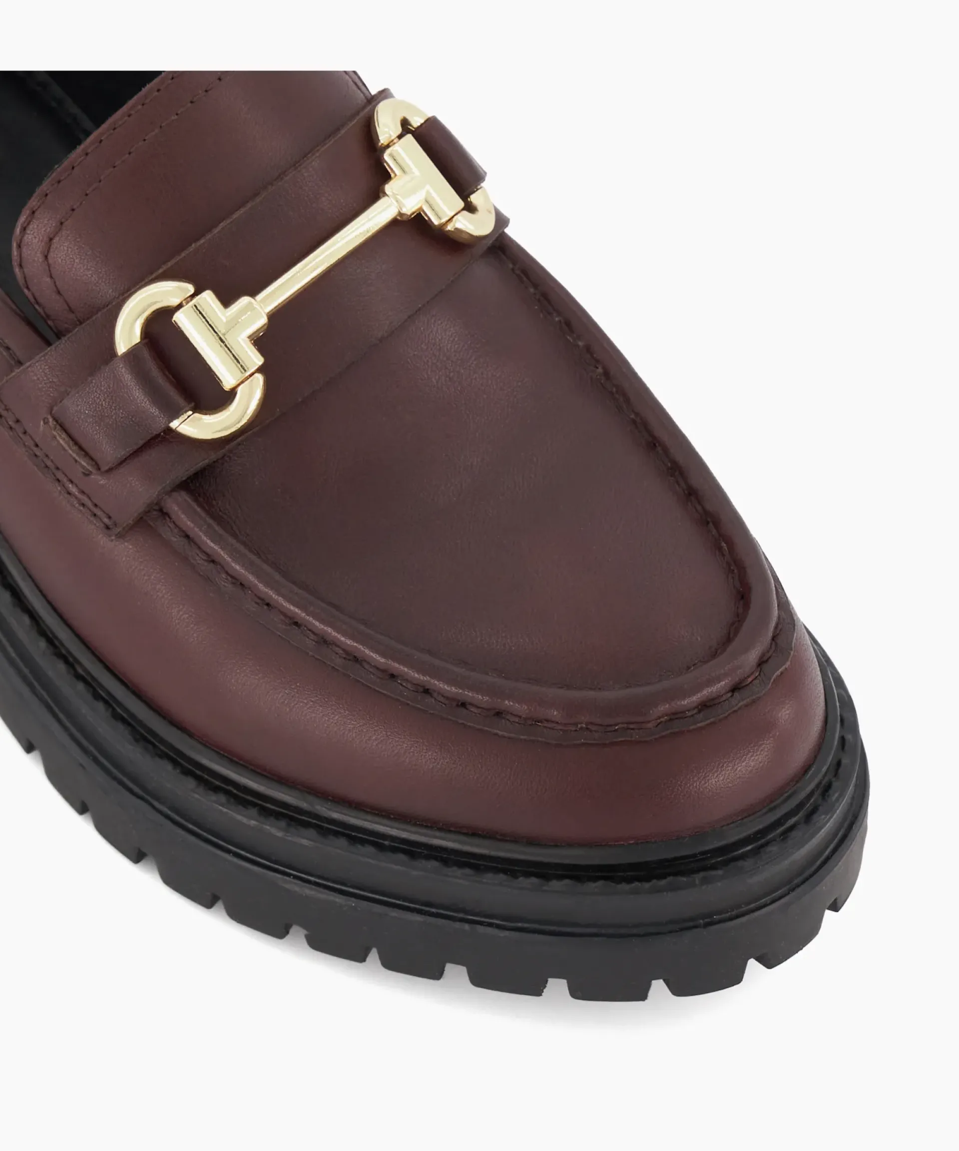 Dune London Loafers>Gallagher - Burgundy Red