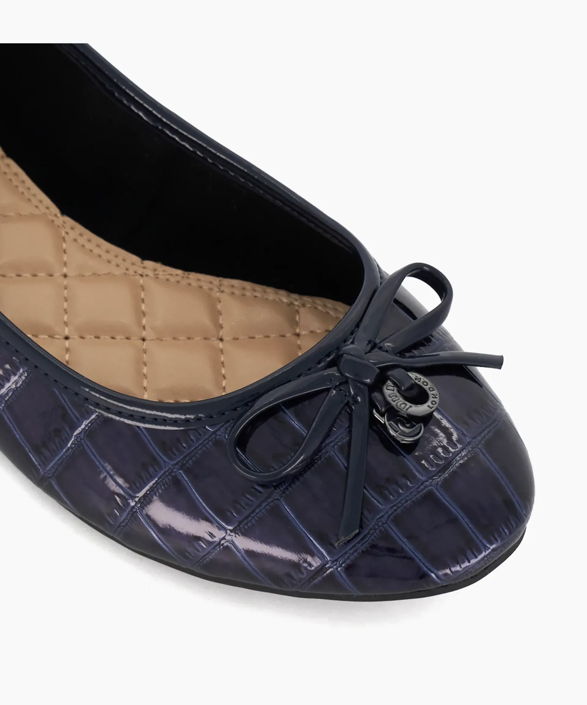 Dune London Ballet Pumps>Hallo - Navy Blue