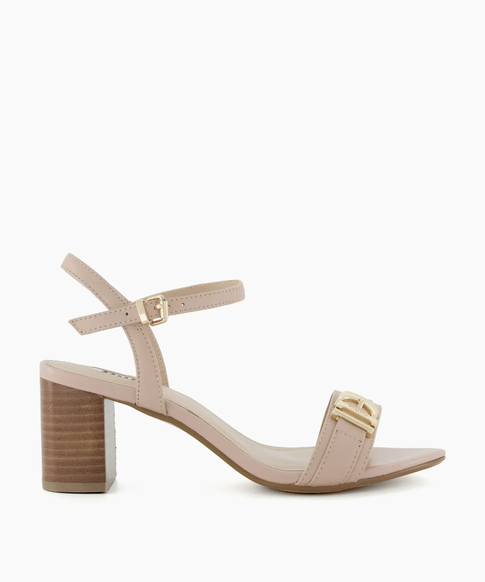 Dune London Block Heeled Sandals>Jessie - Blush Pink