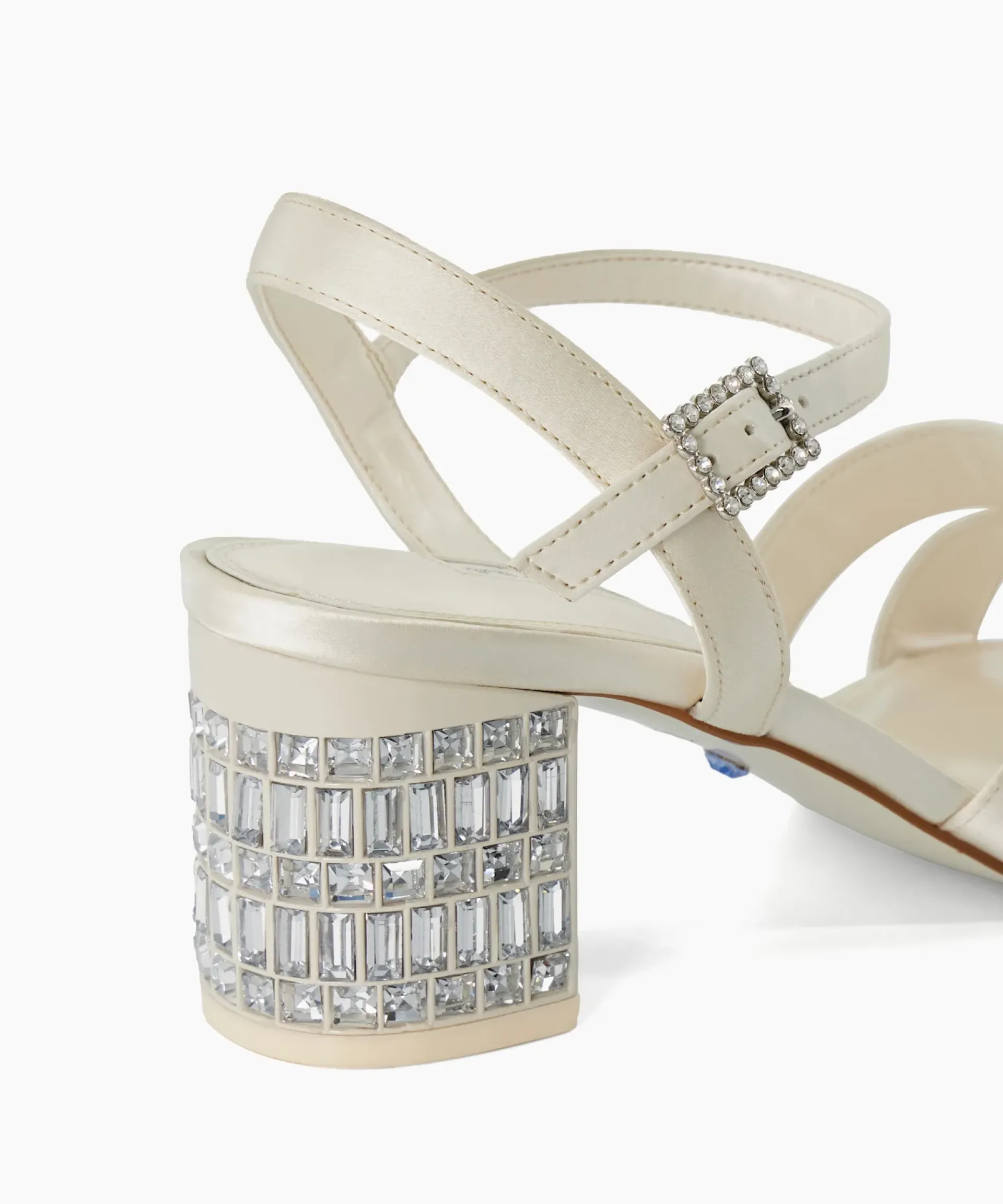 Dune London Heeled Sandals>Matrimony - Ivory White Synthetic