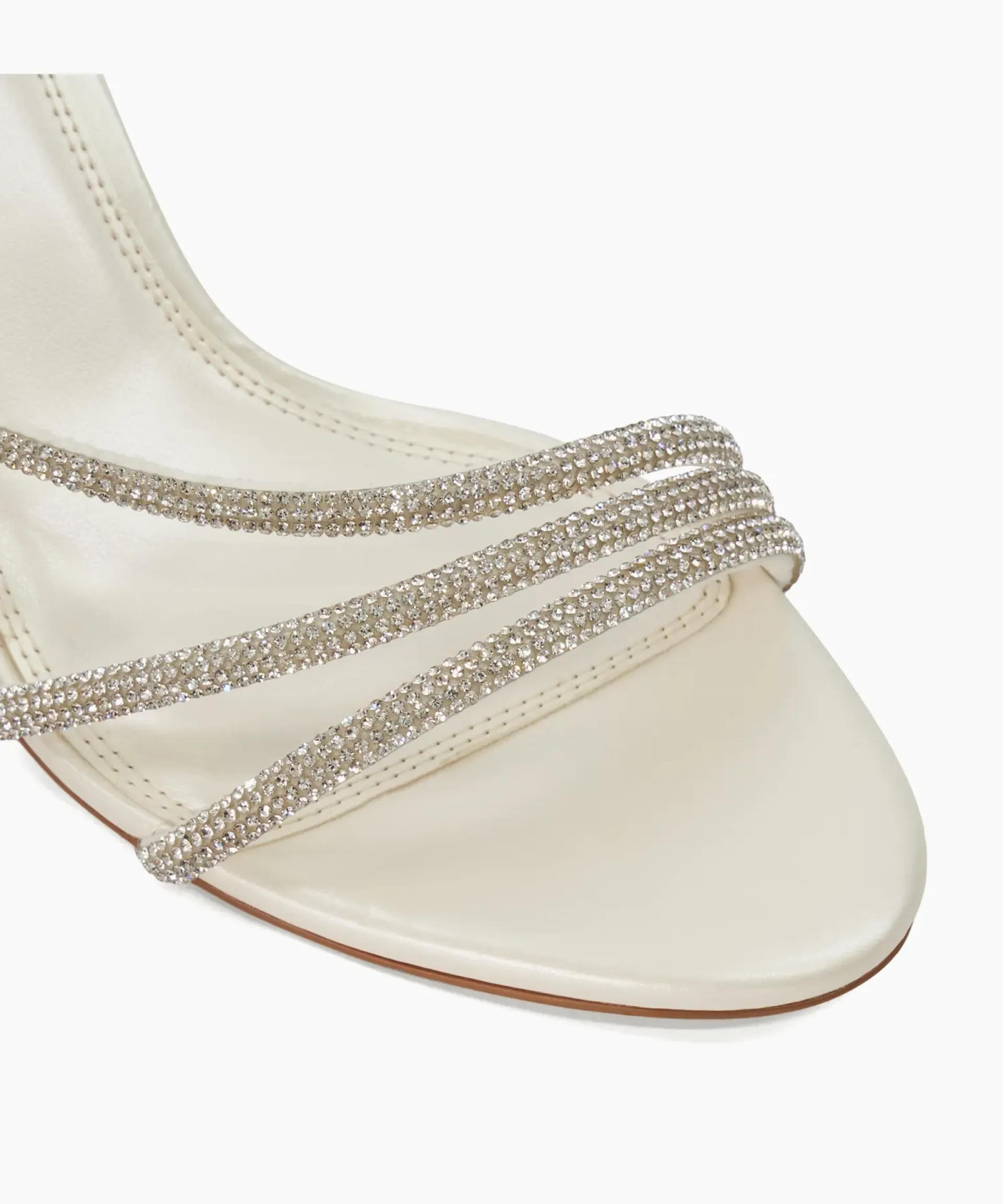 Dune London Heeled Sandals>Midsummers - Ivory White