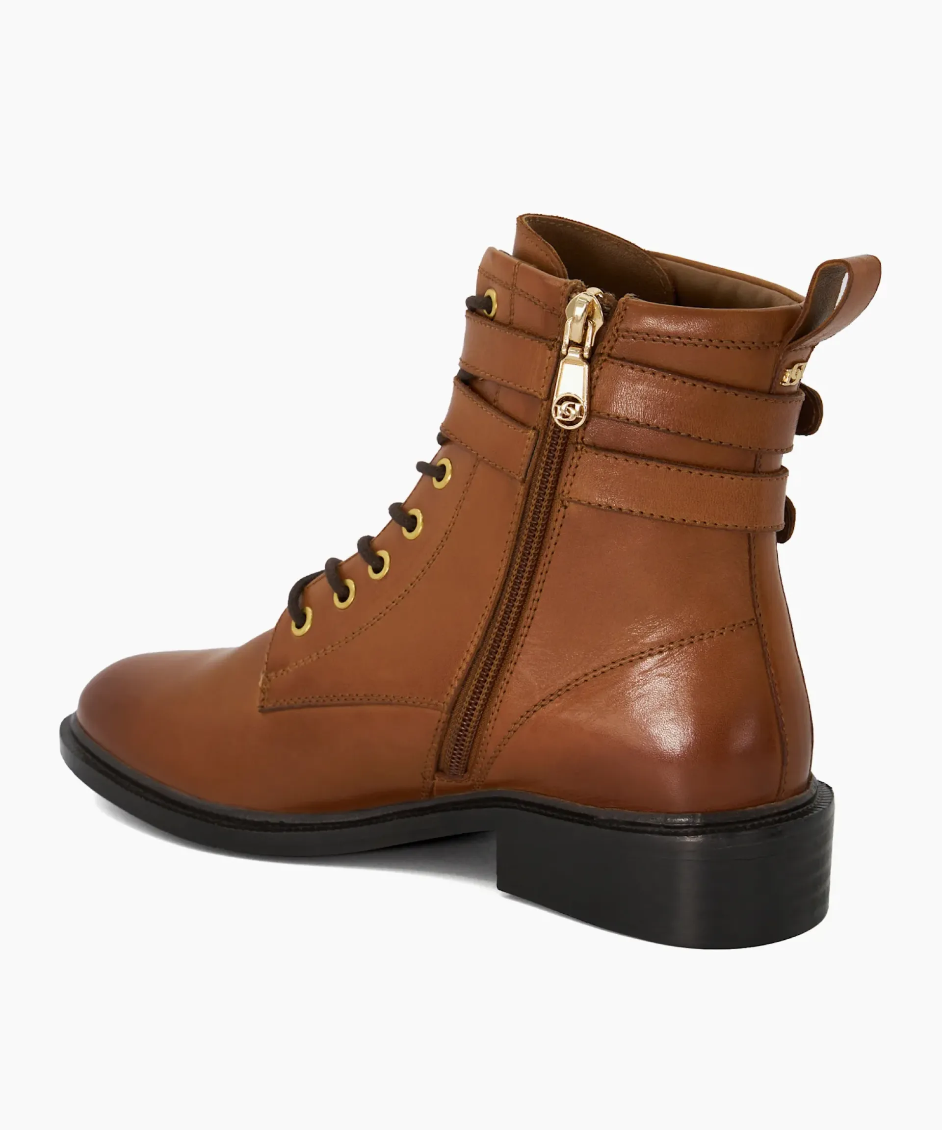 Dune London Brown Boots>Phyllis - Tan Brown