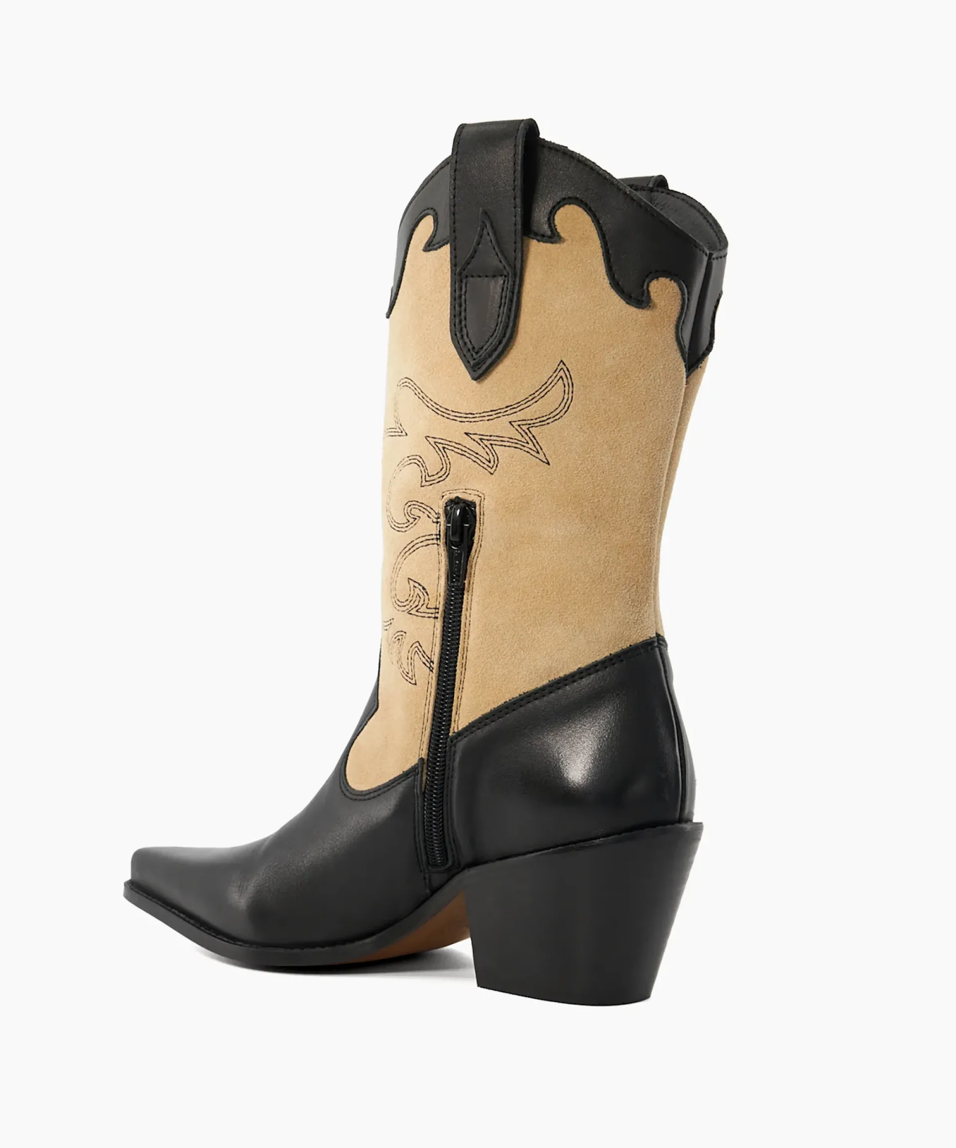 Dune London Western Cowboy Boots>Prickly - Black