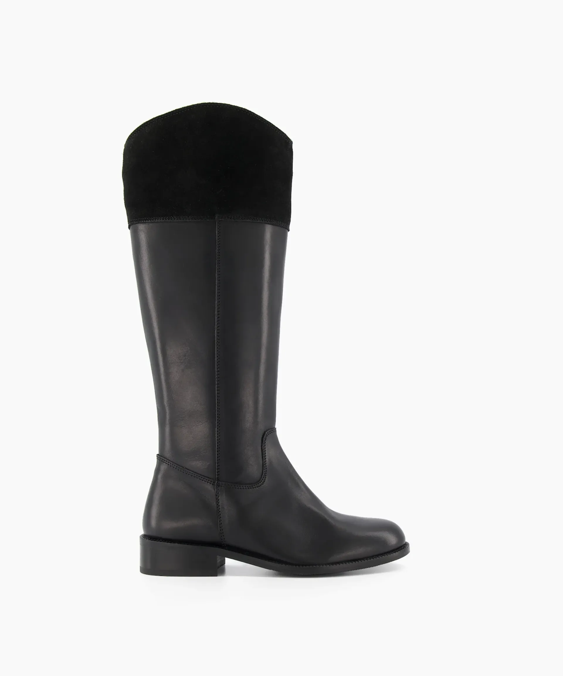 Dune London Knee High Boots>Tina - Black